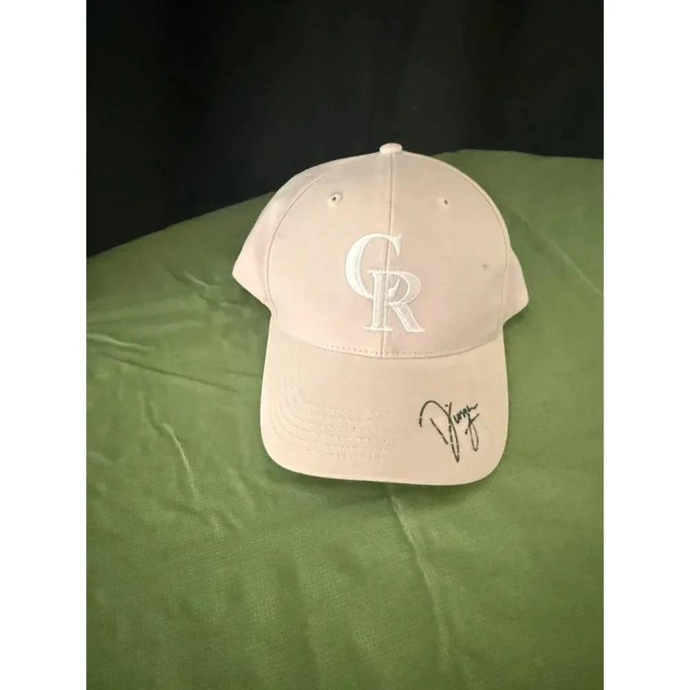 Colorado Rockies Signed Dinger Mascot Pink Baseball Cap